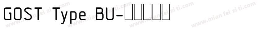 GOST Type BU字体转换